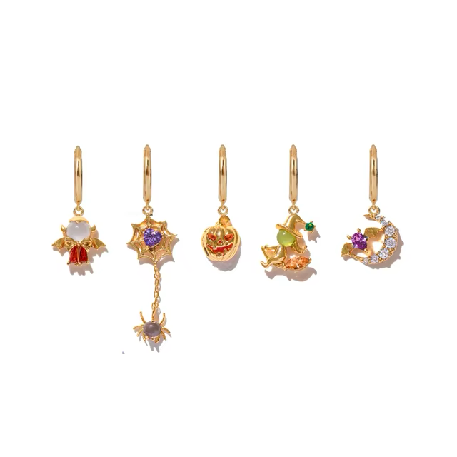 Set de aretes Yakémiyou de Halloween