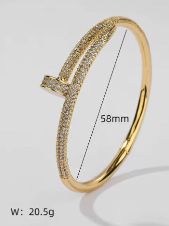 Pulsera Justo en el Clavo Diamante