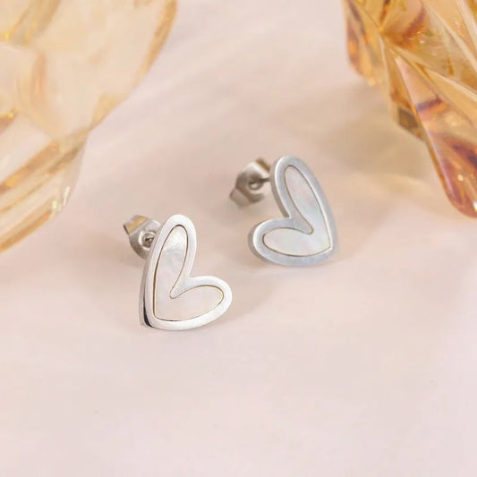 Aretes Corazón Esmaltado