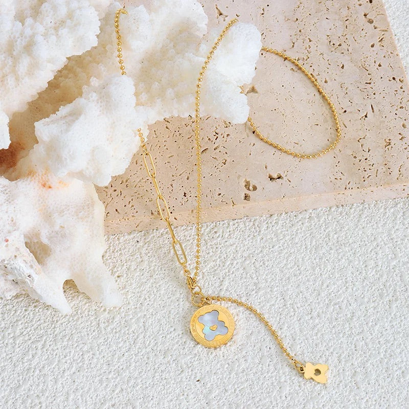 Collar Osito con Dije en Madre Perla