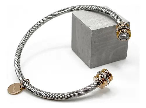 Pulsera Cable Renacentista Punta Diamante
