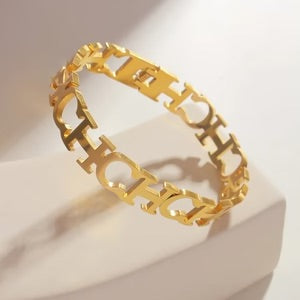 Pulsera de CH dorada